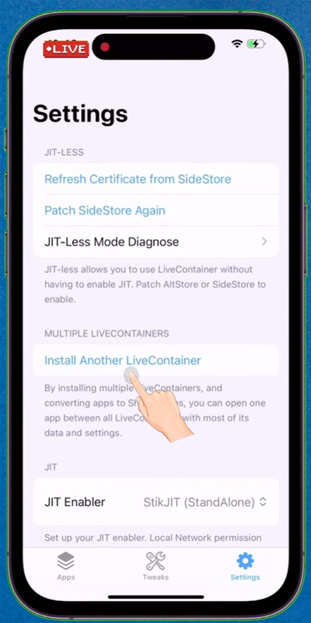 Install Another LiveContainer App