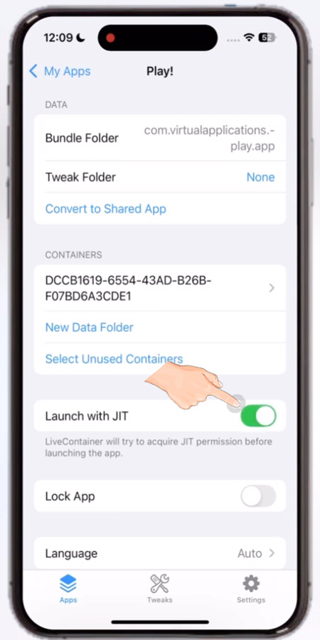 LiveContainer Launch with JIT