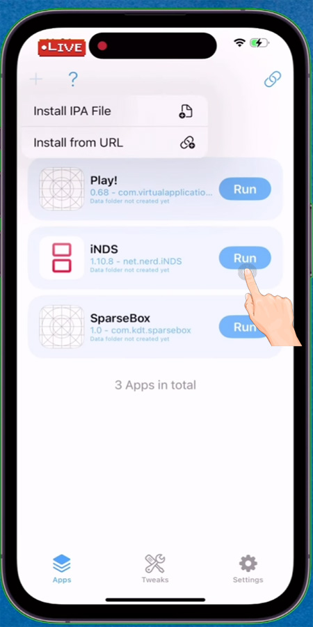 LiveContainer Run App