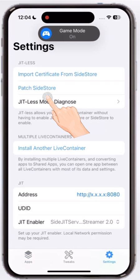 LiveContainer Patch Sidestore
